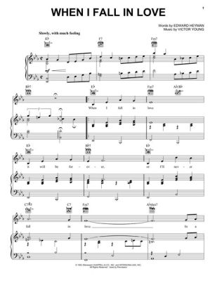 When I Fall in Love Sheet Music: A Multi-Layered Exploration